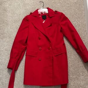 The Limited Red Trench Coat